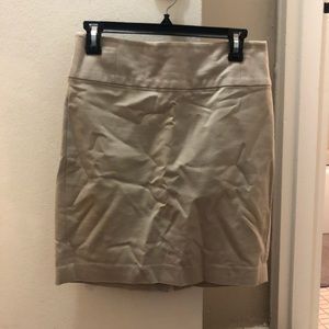 Tan pencil skirt